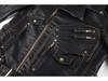 Men's Windproof PU Leather Jacket with Multiple Zippers - European & American Style Outerwear