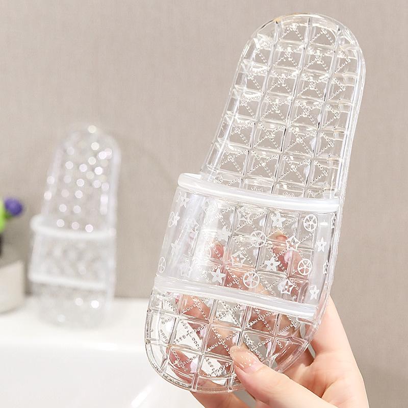 

Летние сандалии для родителей и детей из прозрачного хрусталя — легкие, модные домашние тапочки для пар и мужчин Size 44-45 (27cm)