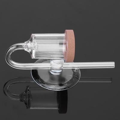 Acrylic Material CO2 Diffuser Transparent Fine Mist Bubble Counter Suction Cup Aquarium CO2 Atomizer Diffuser Fish Tank