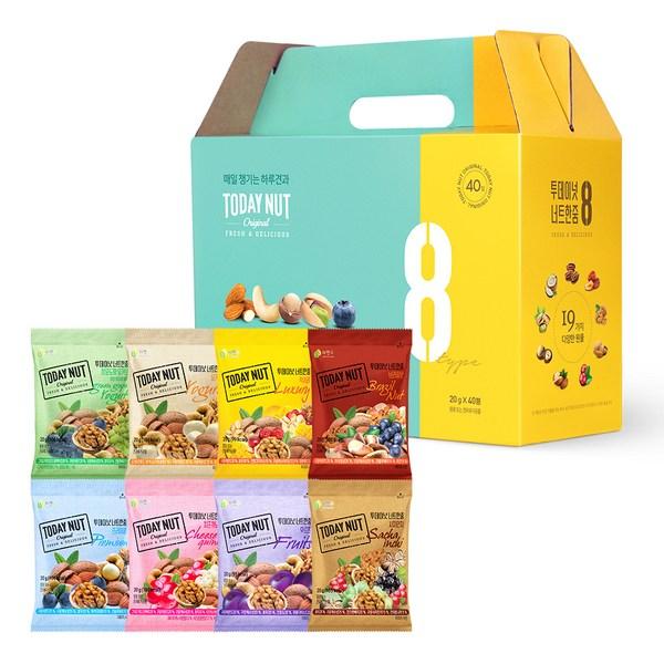 

Today Nuts 8 types of nuts gift set 800g, 1 set, Korean nuts
