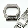 Used New G-SHOCK Custom Kit Paisley Pattern Silver Compatible with 5600 Stainless Steel Belt
