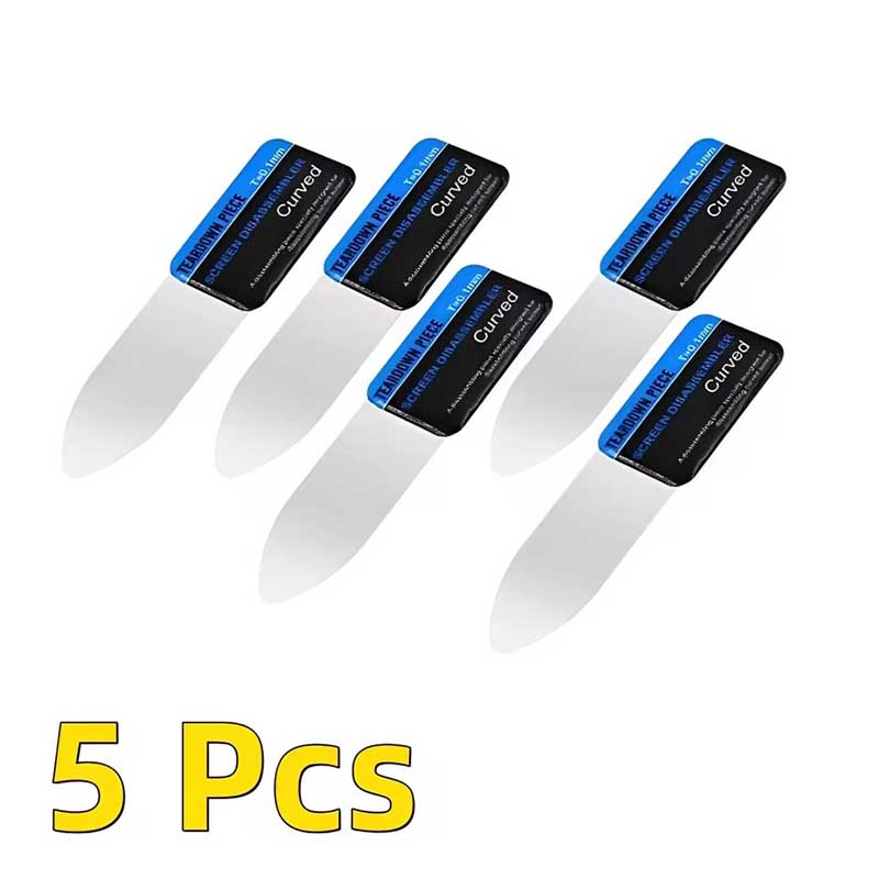 

1/3/5 шт. стальной металлический ручной ультратонкий гибкий инструмент для ремонта машины мобильный телефон изогнутый экран демонтаж отверстие поддевание карты инструмент 5pcs