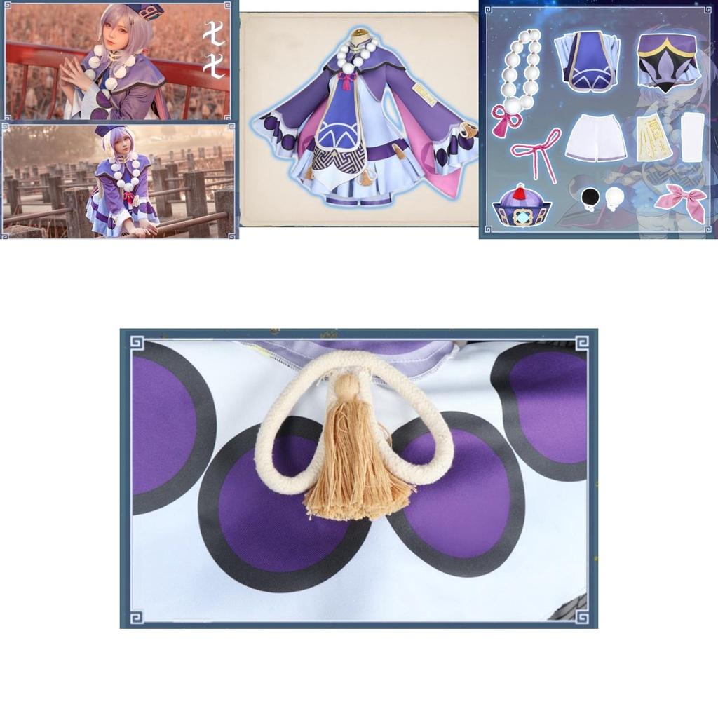 Halloween Genshin Impact Qiqi Cosplay Costume Accessories