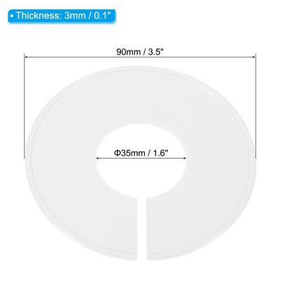 6/12 PCS Cintre Rond Multicolore Séparateurs de Placard Séparateurs de Taille de Vêtement DIY pour Magasins de Vêtements Placard Maison Séparateurs Blancs