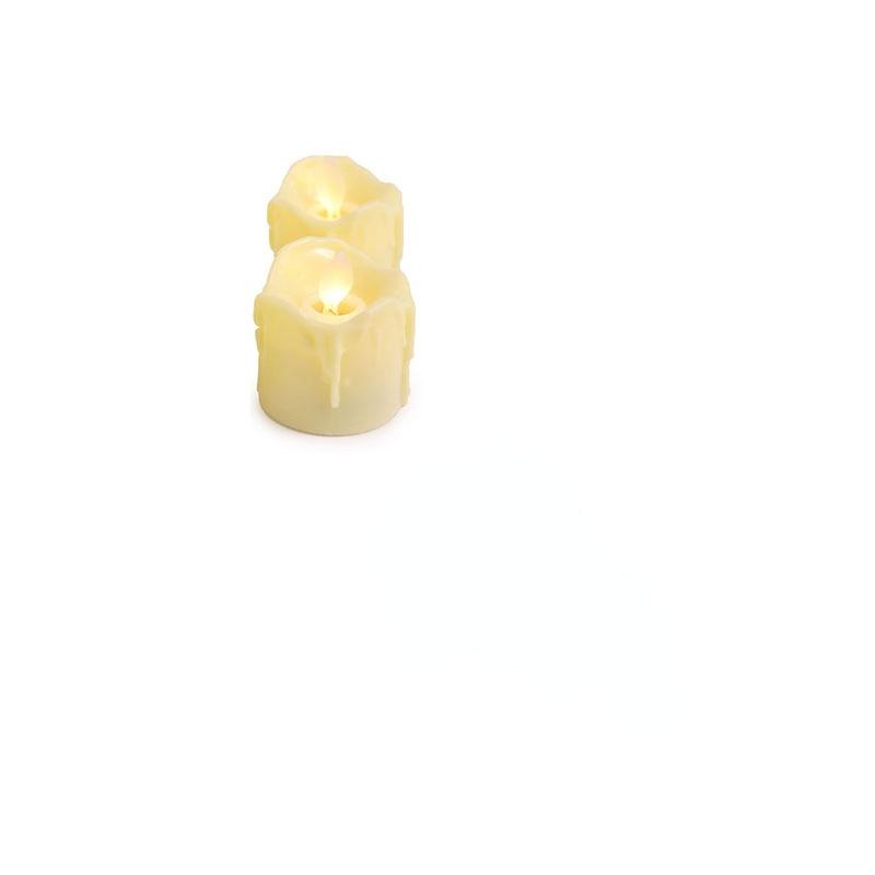 1Pcs LED Candle Light Remote Battery Operated Electric Decorative Candles Flickering Moving Wick Christmas Swing Candle Lamps