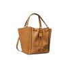 Tory Burch Tb McGraw Tunnelzug Wildleder Eimer-Tote Einkaufs-Crossbody-Handtasche Mittelgroß Damen-Tote Tiramisu-Braun 88135-227