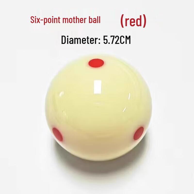 Jian Li Guan 6-Red Dot Crystal Cue Ball