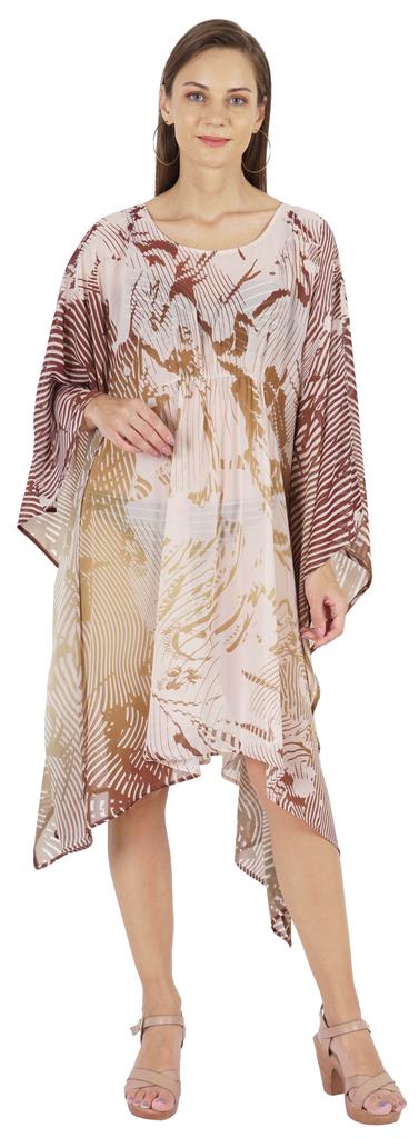 Moomaya Summer Bikini Cover Up Kaftan For Womens Sexy Sheer Swimwear Caftan Beach