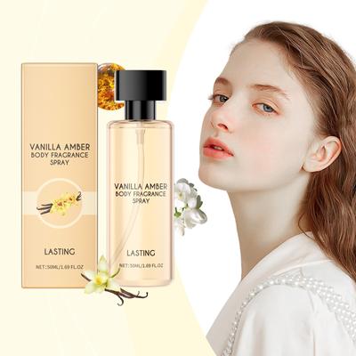 Amber Body Perfume Spray, Toilette Spray Fresh Perfume With Fruit Perfume Lasting Perfume Light Elegant Perfume 50ml