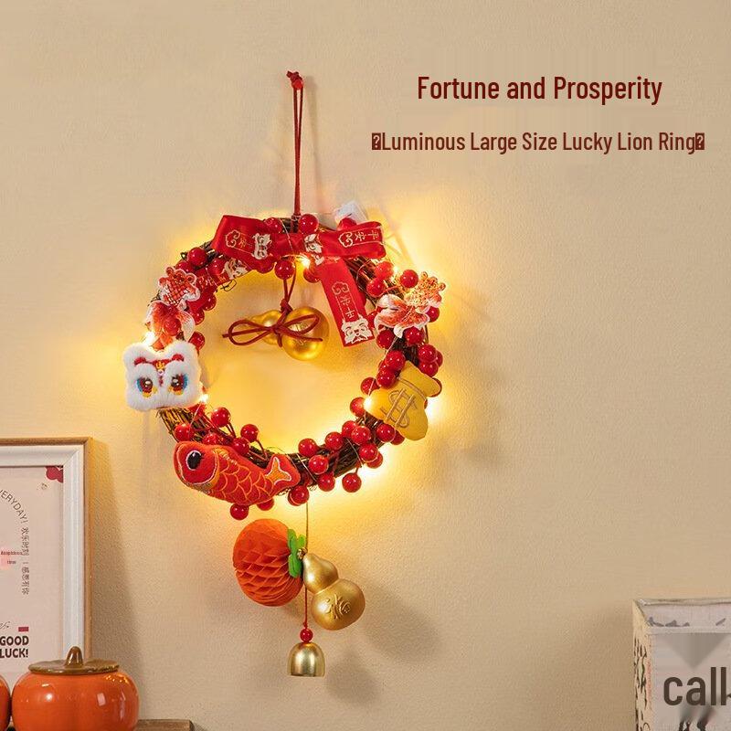Chinese New Year Luminous Lion Fish Decor