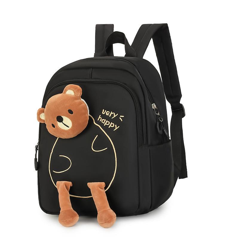Cute Bear Design School Bag For Children In Kindergarten And Grade School 2024 Trendy Breathable Nylon