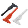3Pcs Mini Plastic Vernier Caliper, 80mm Plastic Ruler Double Scale Sliding Gauge Measuring Tool for Inside Outside Step Depth, Portable 0-3