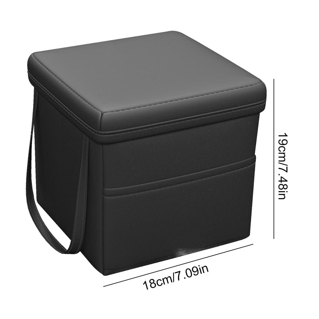 Folding Car Trunk Storage Organizer Truck Storage Box Auto Stowing Tidying Bag Leather Car Interior Organizer Bag Accessories