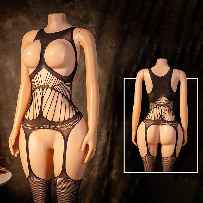 Sexy Body Lingerie Bodysuit Underwear Stocking Tight Sexy Transparent Pornos Suit Women Intimates Hose Black Mesh Bodystocking