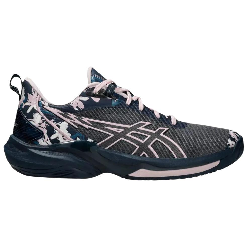 Asics Swiftace Wygodne dopasowanie Buty do koszykówki Unisex sneakers Czarny Niebieski Różowy 1063A142-400