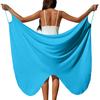 Women's Solid Beach Cover Up Cross Strap Wrap Dress for Swimsuit Lightweight Bathing Suit Outerwear for Vacation Resort