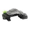 Lightweight Fish Tank Cave Turtle Basking Platform Artificial Rock Dock Baby Tortoise Climbing Ramp for Terrarium for Shrimp