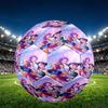 Pallone da Calcio Taglia 5 K Print, Pallone da Calcio in PU Resistente all'Usura per Allenamento e Pratica Quotidiana, Regalo di Compleanno per Appassionati di Calcio