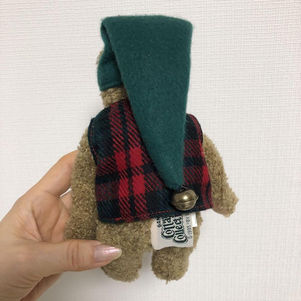 [USED] Ganz Christmas Bear Teddy Bear Signed Ganz Elmer 1995