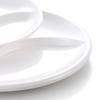 Yangge Melamine Two-Compartment Round Divided Plate