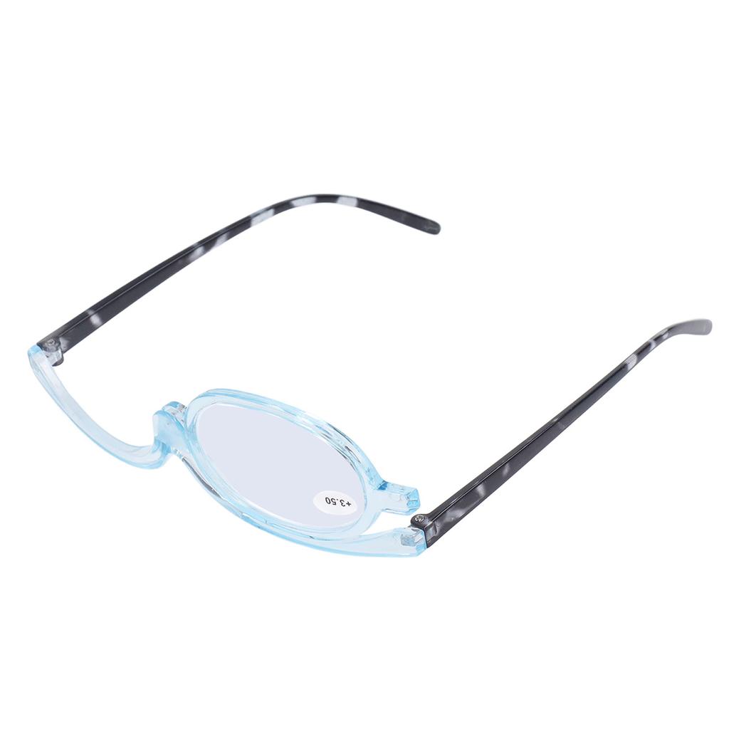 Einseitige Make-up-Hilfsbrille Kosmetische Klapp-Lesebrille mit Vergrößerung für Auftritte +3,50