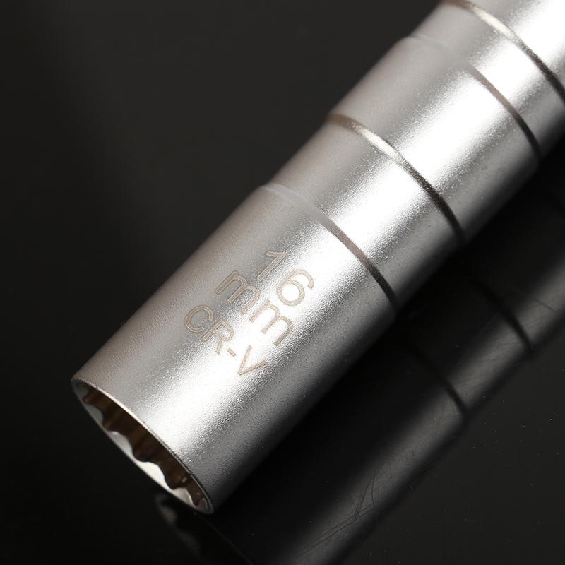 14/16Mm Set Universal Joint With Magnetic Flexible Socket Thin Wall 3/8" Drive Car Repair Tool Spark Plug Socket Wrench Adapter