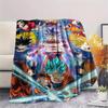 Dragon Ball Characters pattern Flannel Blanket, High quality Comfortable for All Seasons, Home Decor, Warmth and Comfort, Perfect for Gifts.