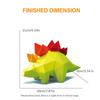 ORIGAMIPLANET 3D Dinosaur Origami Craft Stegosaurus Cute DIY 3D Paper Craft Home Decor for Teens Creative Handmade Animal Figure Paper Sculpture STEM