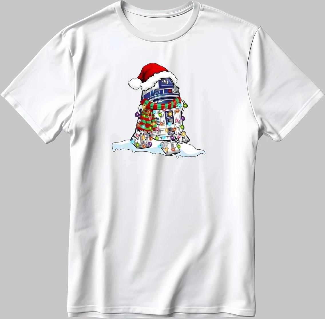 

Women Tshirt Star Wars Creative Santa Merry Christmas Printed Short Sleeve T Shirt Streetwear Harajuku Female Casual Clothing S