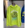 Unisex Hip Hop Oversized Hoodie With 3D Foil Web Print Cotton Heavyweight Sweatshirt Winter