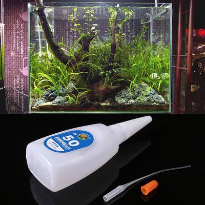 Aquarium Klebstoffe 1,8OZ Klarer Sekundenkleber für Aquascapes Pflanzen Gras Korallen Aquascapes Klebstoff Sicher Schnellklebend