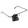 20X Magnification Single Eyeglass Magnifying Jeweler Watch Repair LED Light Magnifier