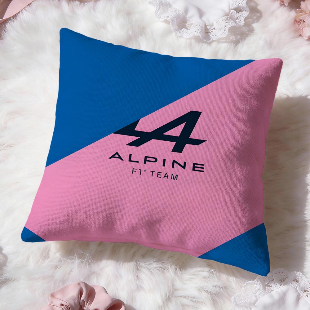 A-Alpines Automobiles Cushion Cover Premium Comfort Reversible Pillow Cove -Two in One Design for Any Room & Car Interior