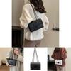 Elegant Fashionable Small Square Crossbody Bag For Women In Black And White With Trendy Street Style