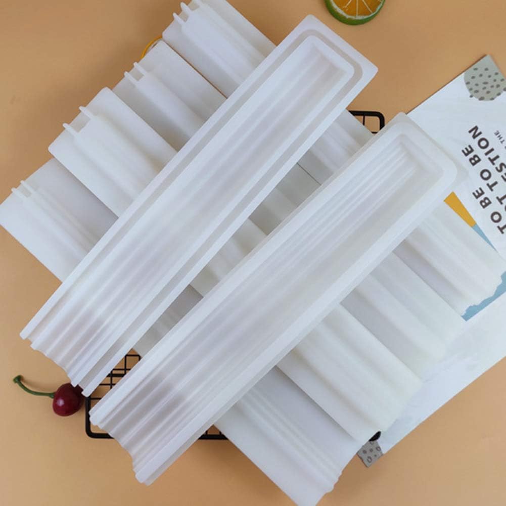 Silicone Tube Column Soap Candle Mold Nonstick Embed Soap Making Supplies (Snowflake)