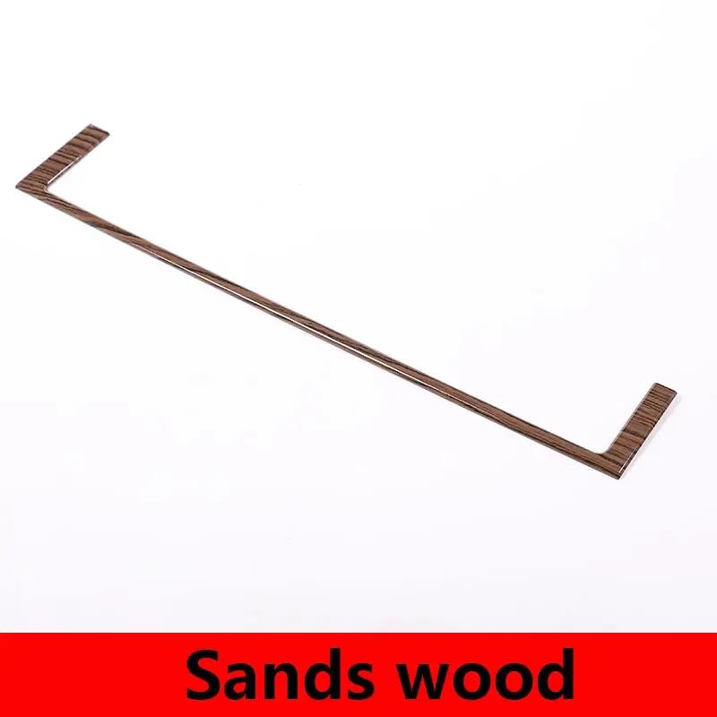 For Land Rover Discovery Sport 2015- ABS Silver Car Central Dashboard Co-pilot U-shape Frame Cover Decorate Car Accessories