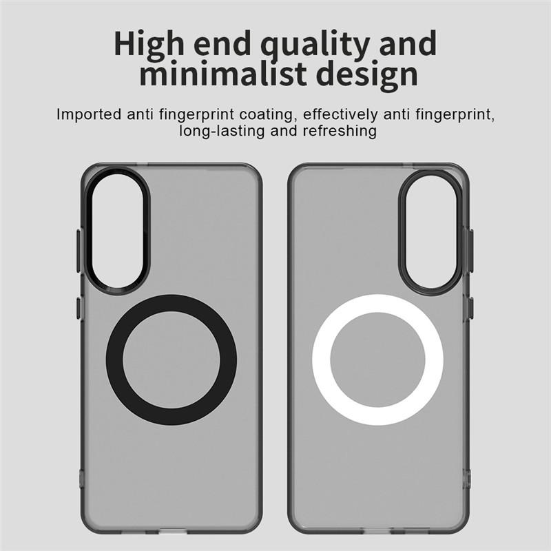 Magnetic Wireless Charge For Magsafe Case for Samsung Galaxy S23 FE S24 Plus S25 Ultra Edge Matte Translucent Cover