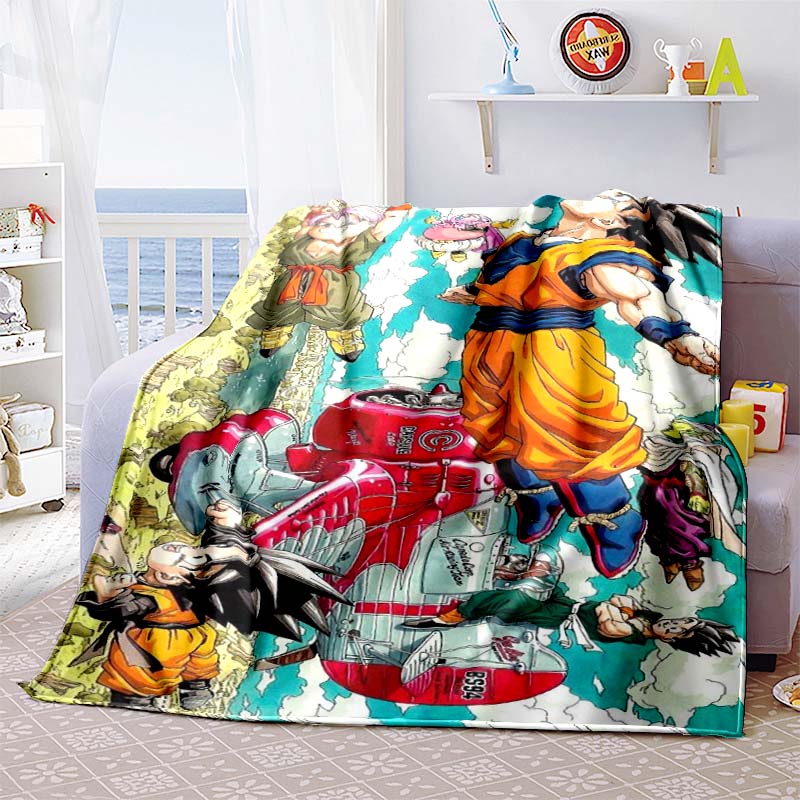 Eine Anime-Decke im Dragon Ball-Design ist perfekt für Nickerchen, Sofas, Wohnzimmer, Büros, Schlafzimmer und andere ähnliche Räume.