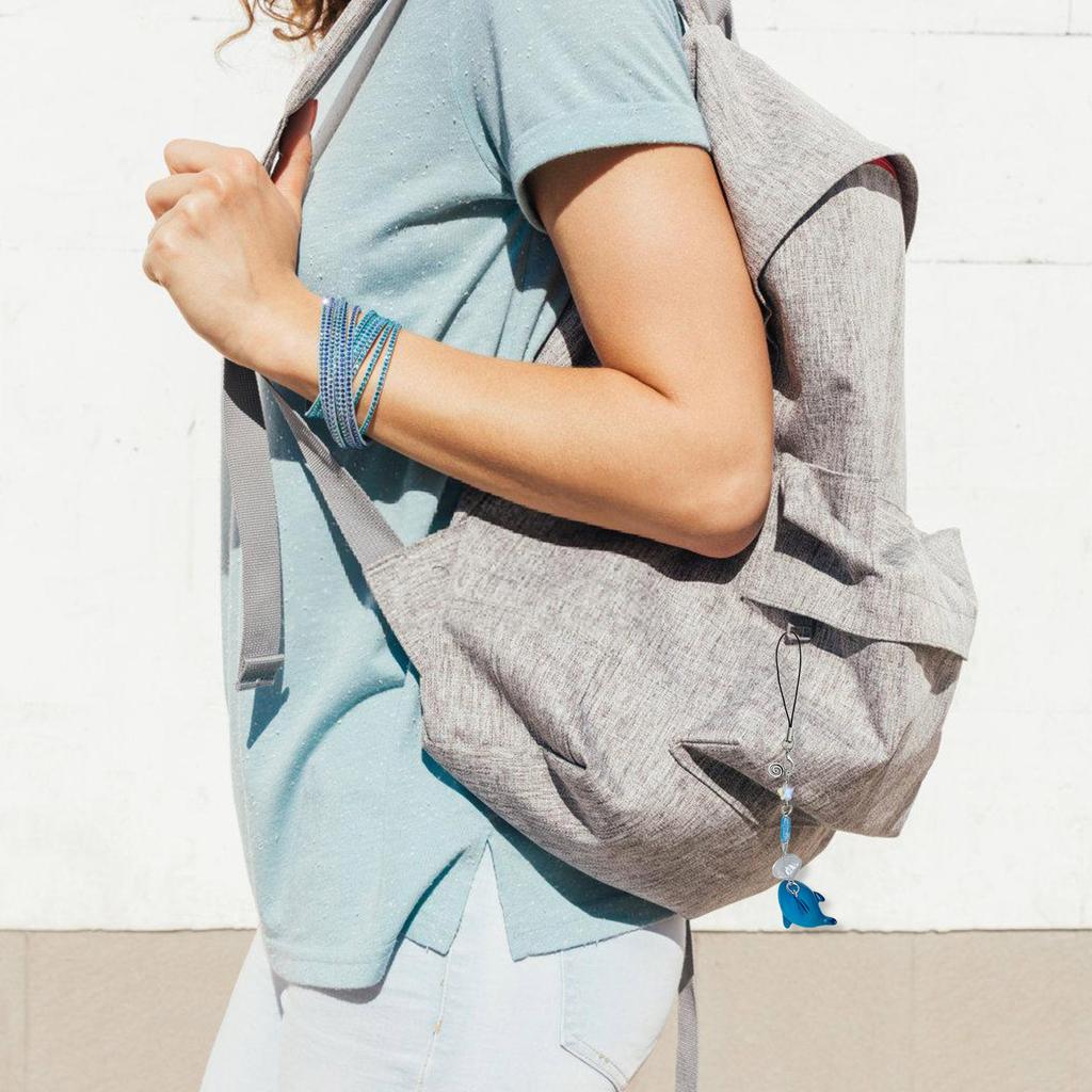 Fish Shell Star Bead Pendant Sweet Phone Chain Strap Hanging Decoration Keychain Lanyard Small Gift for Women Girls