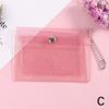 1Pc Women'S Credit Card Holder Wallet Transparent Waterproof Pvc Id Card Wallet