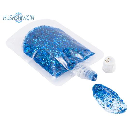 40 ml/bolsa multifuncional ojo brillo cabello cara labio cuerpo arte lentejuelas brillantes brillo líquido sombra de ojos puesta en escena suministros de maquillaje para fiesta