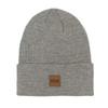 Urban Classics Faux Leather Patch Long Beanie