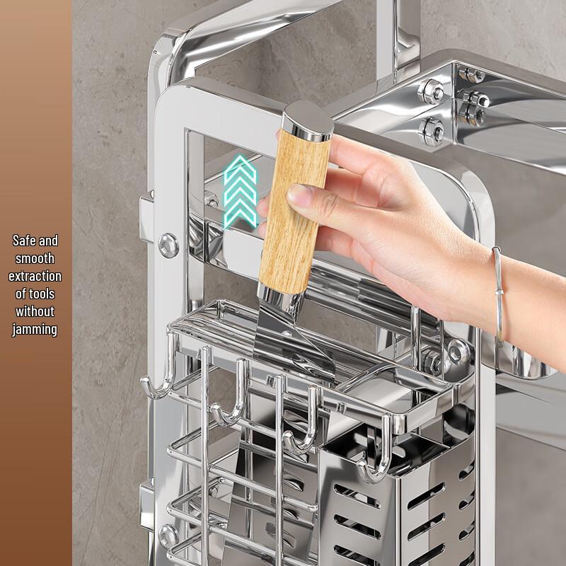 Miflame Stainless Steel 3-Tier Corner Spice Rack