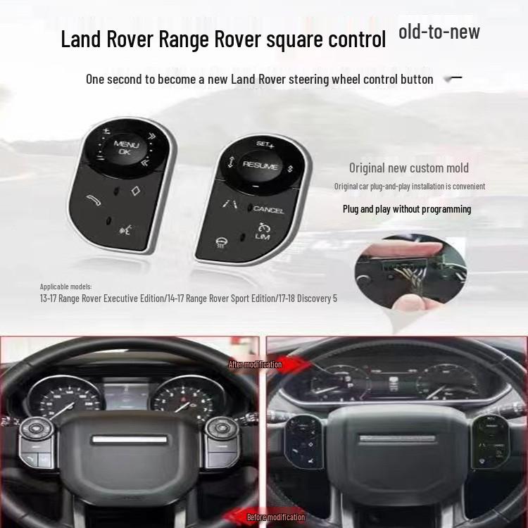 Multifunction Touch Button Switch for Land Rover Range Rover Sport & Discovery 5 Steering Wheel