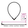 [Colantotte] Official Limited Edition Towel Set, Magnetic Necklace TAO RAFFI Matte Black Necklace (Men's/Women's, M, 43cm)