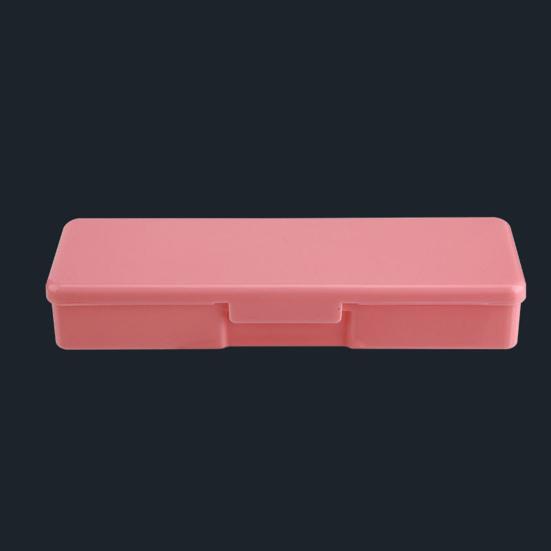 2Pcs Tool Storage Box Large Capacity Buckle Closure Smooth Surface Nail Tool Storage Box Stationery Container Household Supplies