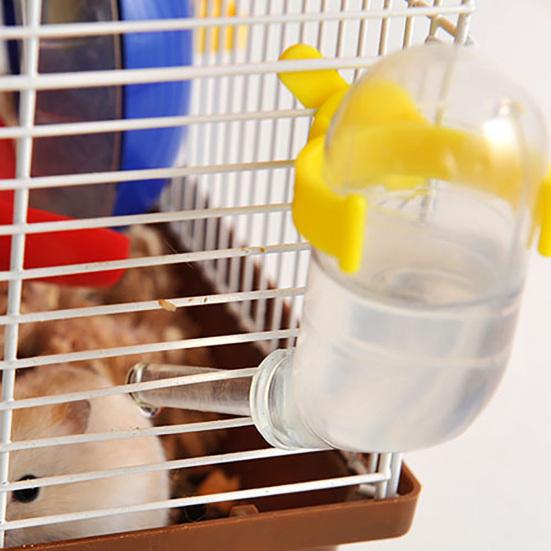 Pet Water Feeder Lightweight Leak-proof Plastic Hamster Water Bottle Dispenser Feeder