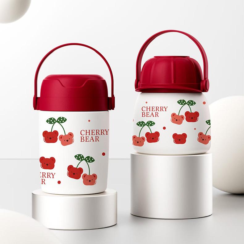 Large Capacity Stainless Steel Thermos Lunch Box for Student Office Worker Insulated Breakfast Cup Stewed beaker Food Container