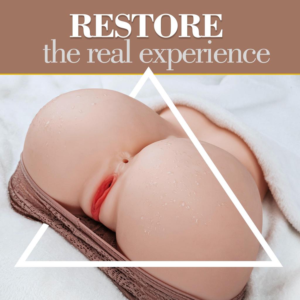 Sex Doll Male Masturbator with Realistic Vagina and Anal, Masturbator Doll Pocket Pussy Men Masturbation Sex Toys for Man