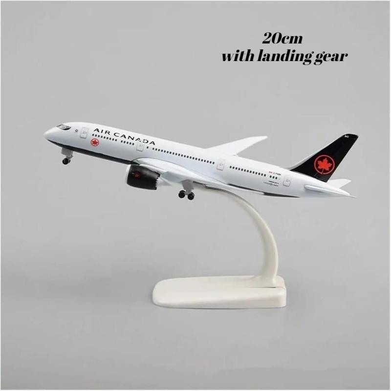16/20CM  Air Canada 787 Aircraft Model,Zinc Ally 1:400 Airplane Aircrafts Boeing B787Air Canada Plane Model Display Collection